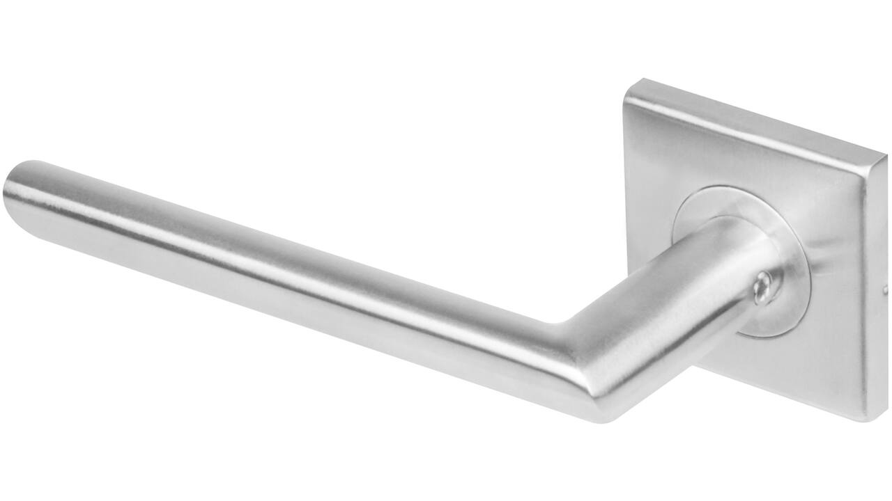 Gatdeel links Ovaal/90° op rozet verdekt 53x53x8mm met nokken rvs