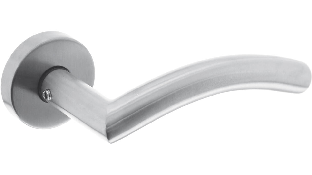 Deurkruk Lisa/90° met rozet verdekt ATP ø51x10mm met nokken rvs