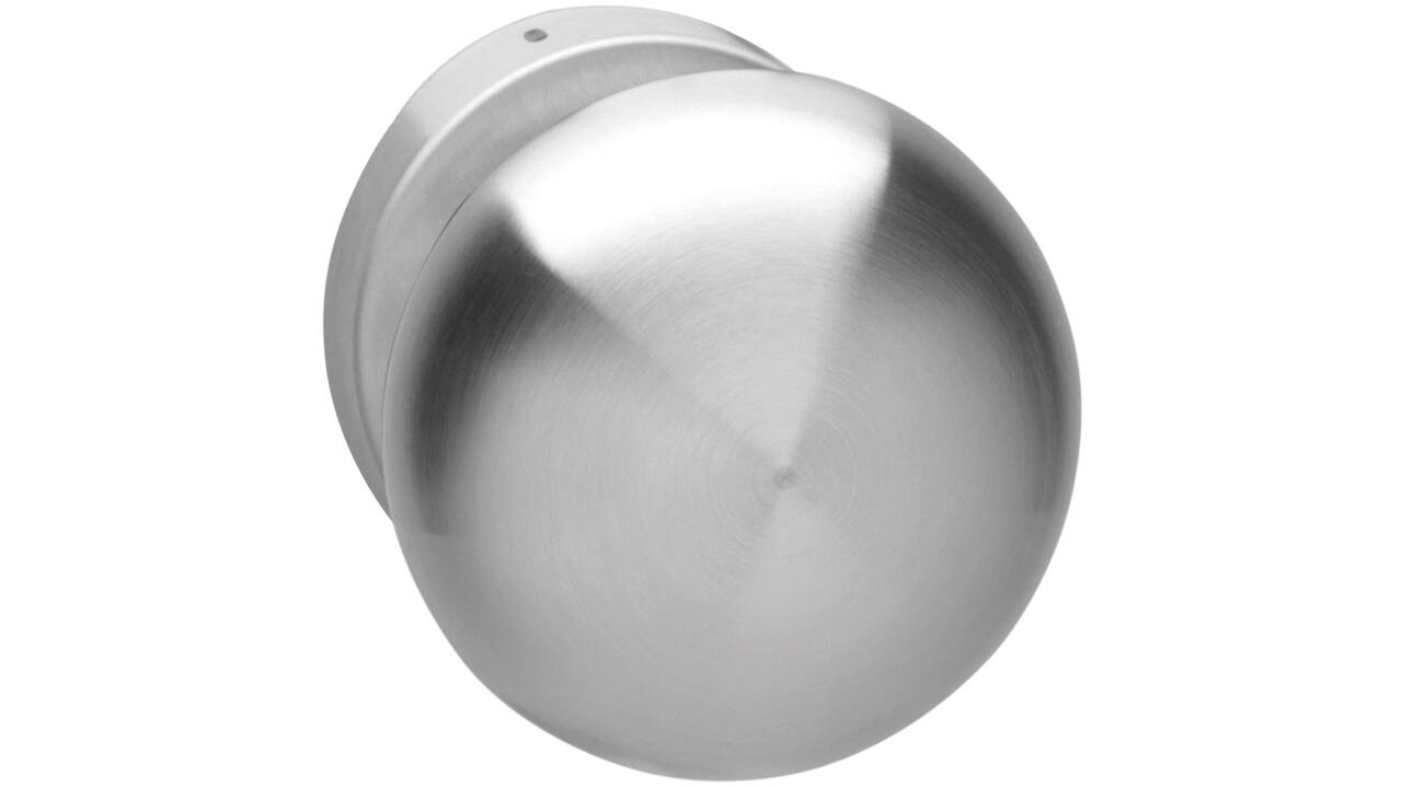 Knoprozet verdekt ø53x10mm met nokken en vaste knop paddenstoel rvs