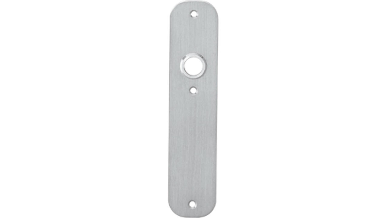 Schilden afgerond 190x42x2mm wc 63/8mm rvs