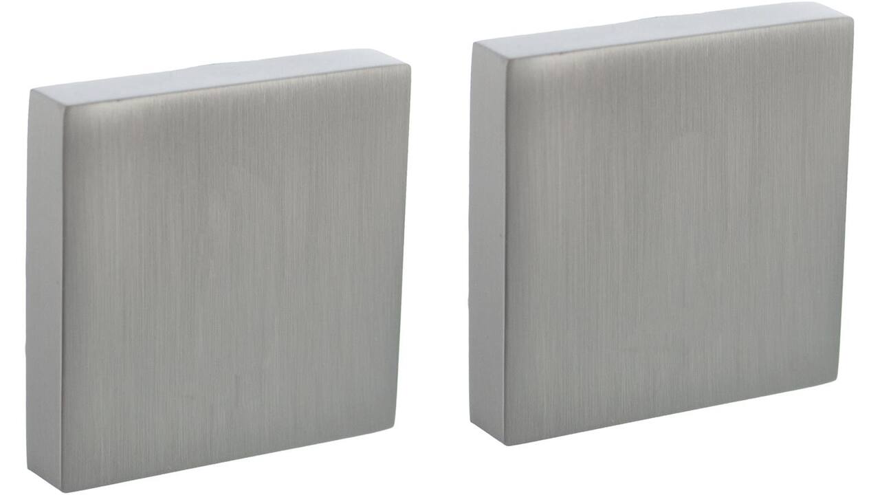 Afdekrozetten verdekt 52x52x10mm met nokken rvs