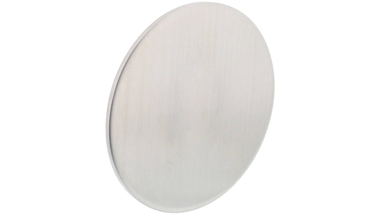 Afdekrozet zelfklevend ø55x2mm rvs
