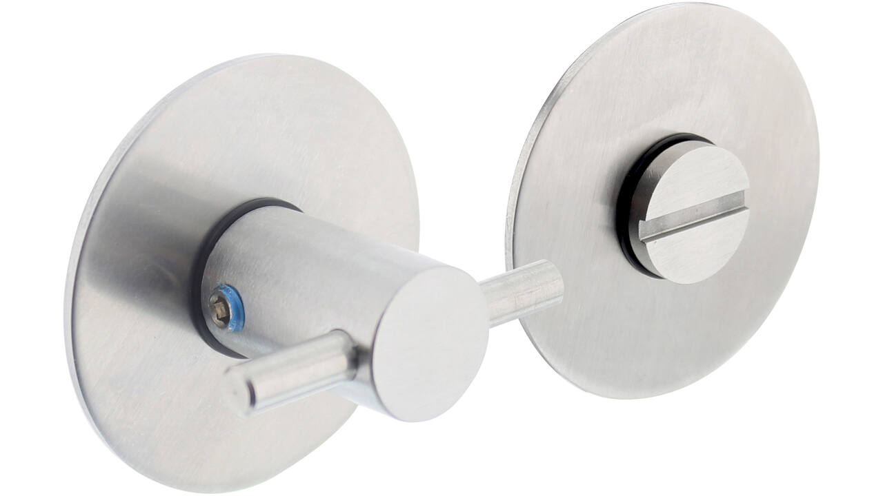 WC-sluiting zelfklevend ø55x2mm met stift 5x5mm rvs