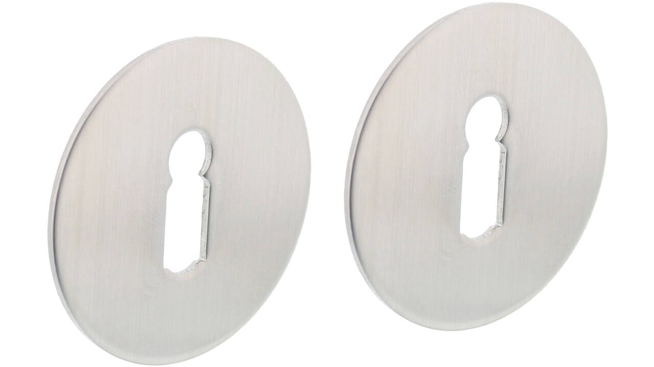 Sleutelrozetten zelfklevend ø55x2mm rvs