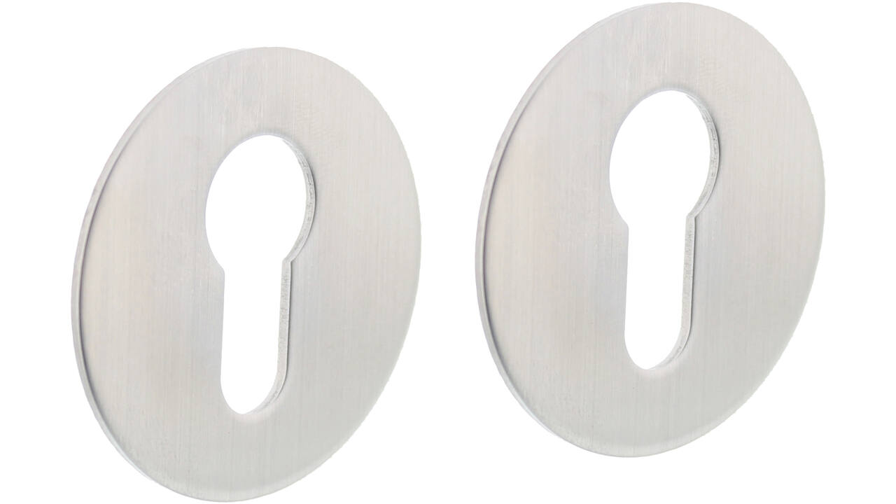Cilinderrozetten zelfklevend ø55x2mm rvs
