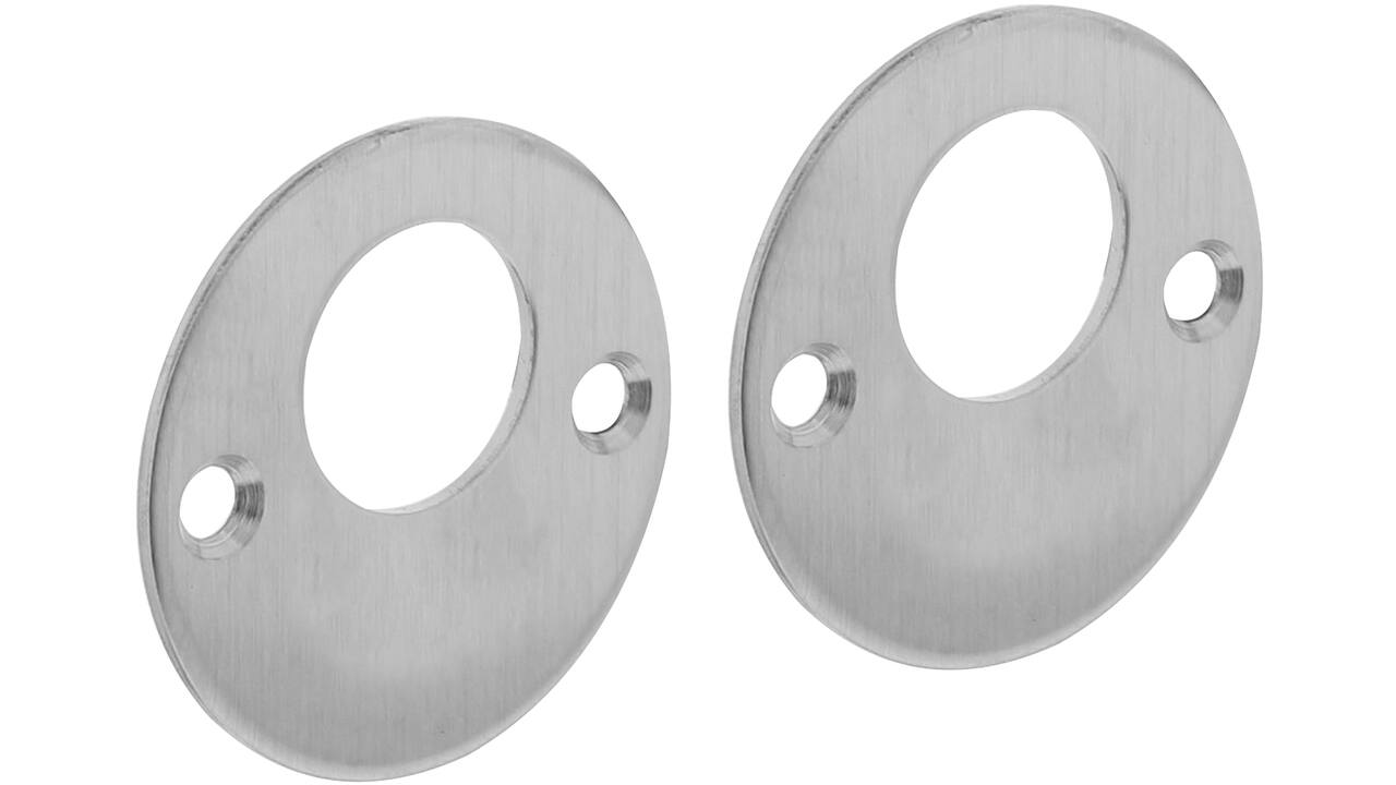 Rondcilinderrozetten Ø51x2mm rvs