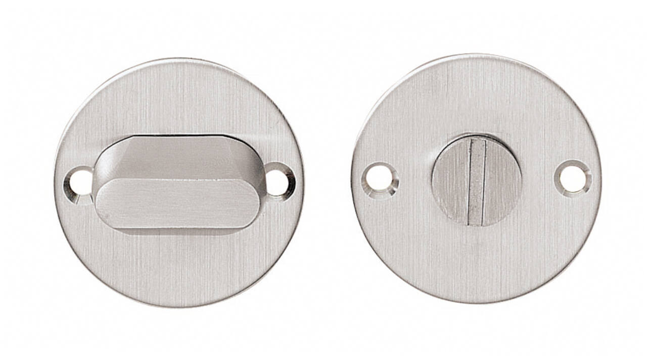 WC-sluiting Ø51x2mm zonder venster met stift 8x8mm rvs