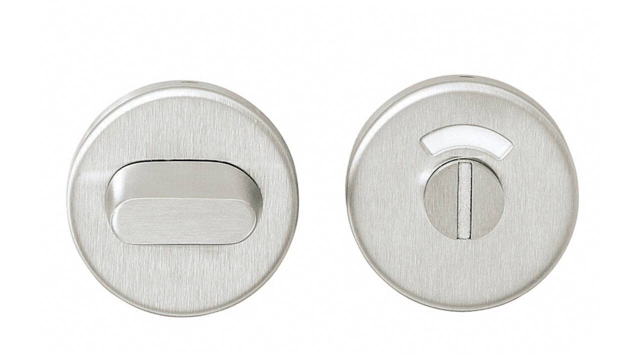 WC-sluiting verdekt ø53x10mm met stift 6x6mm rvs