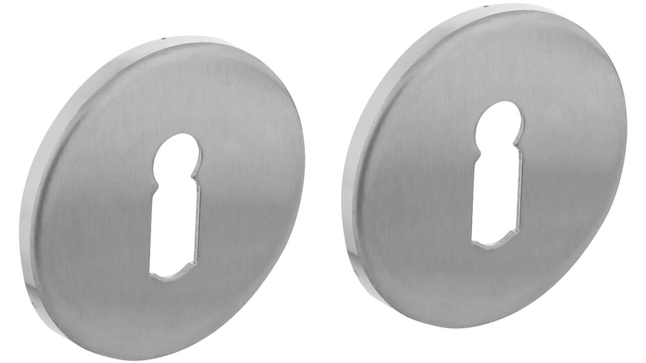 Sleutelrozetten verdekt ø53x5mm rvs