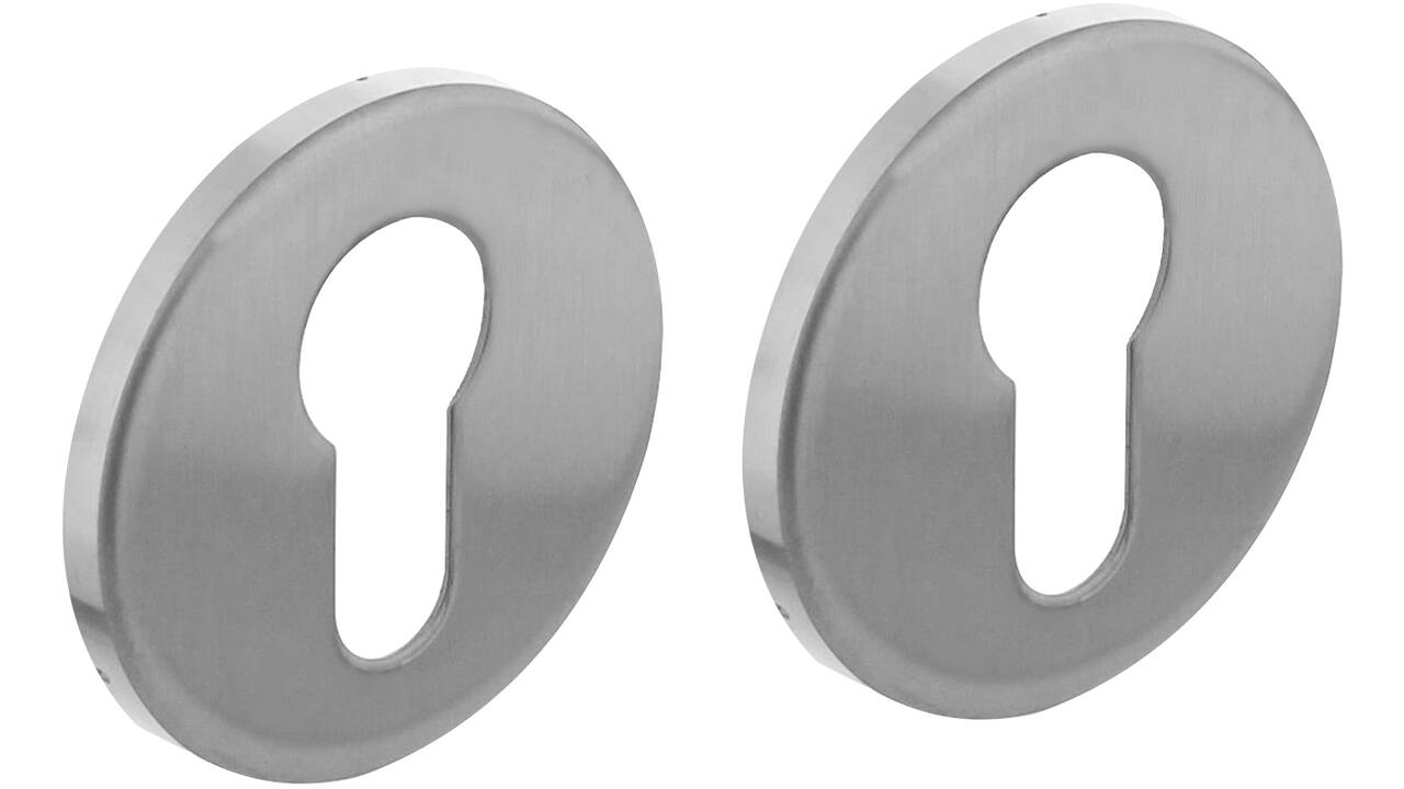 Cilinderrozetten verdekt ø53x5mm rvs