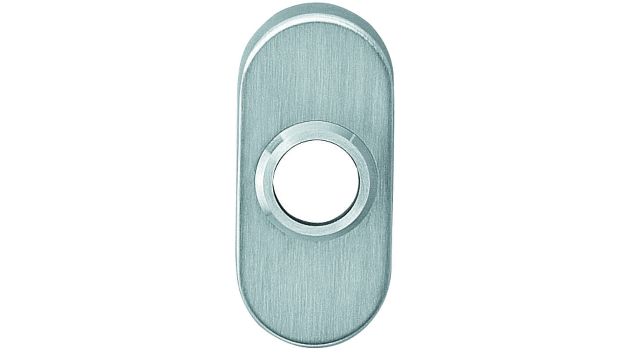 Rozetten verdekt ovaal 65x30x10mm rvs