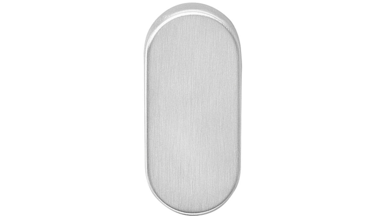 Afdekrozet verdekt ovaal 65x30x10mm rvs