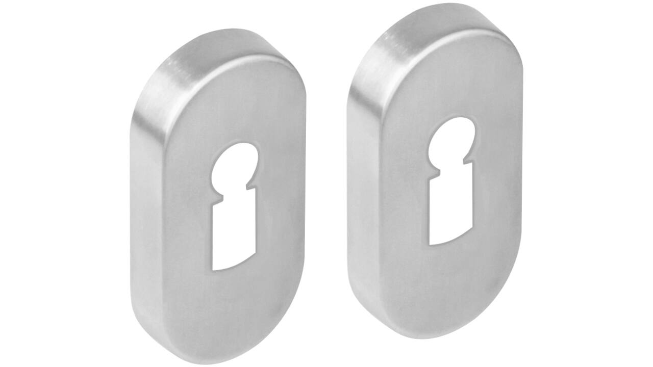 Sleutelrozetten verdekt ovaal 65x30x10mm rvs