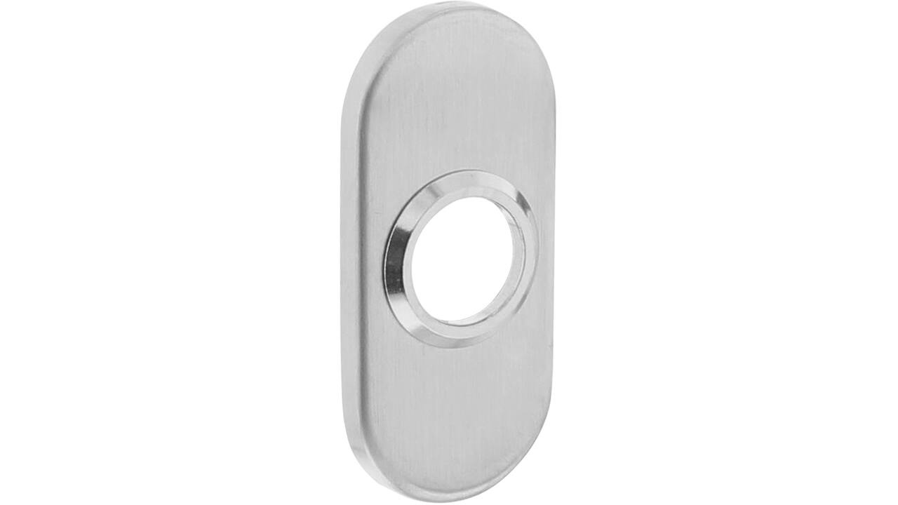 Rozetten verdekt ovaal 65x30x5mm rvs