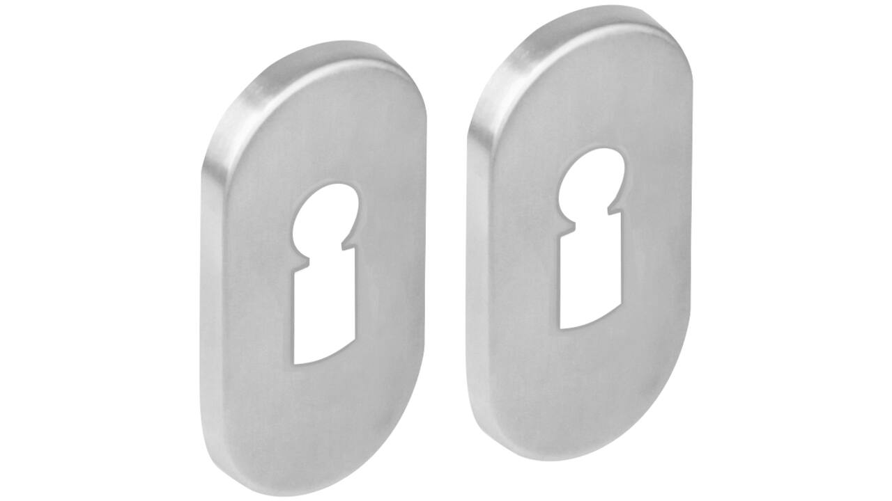 Sleutelrozetten verdekt ovaal 65x30x5mm rvs
