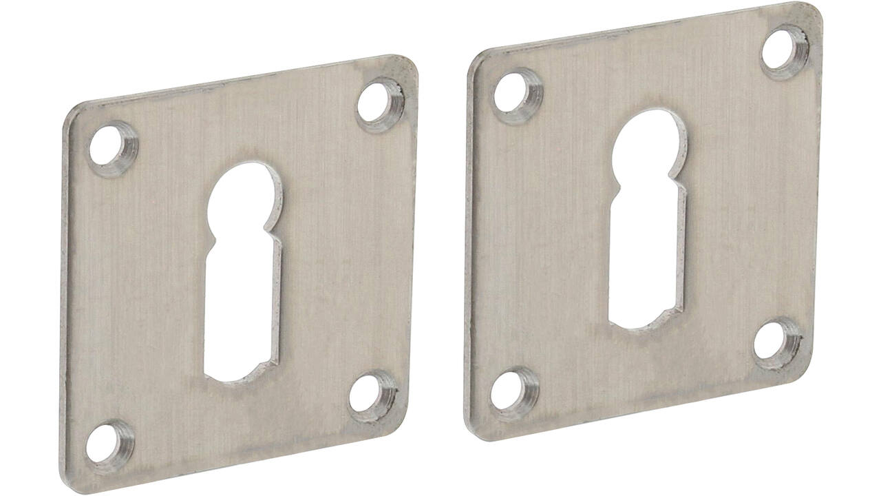 Sleutelrozetten 42x42x2mm rvs