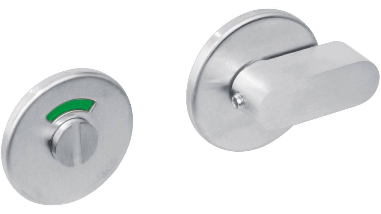 WC-sluiting verdekt ø53x5mm met comfortknop en stift 8x8mm rvs