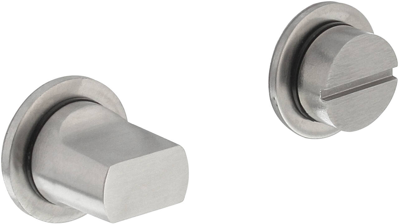 WC-sluiting zelfklevend ø30x3mm met stift 8x8mm rvs