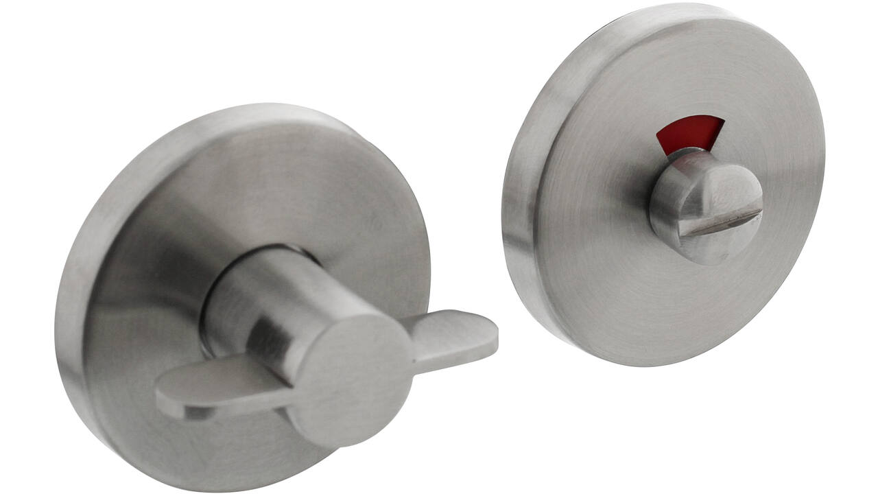 WC-sluiting verdekt ø55x8mm met nokken en stift 8x8mm rvs circulair geborsteld