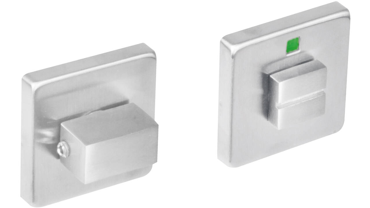 WC-sluiting verdekt 53x53x8mm met nokken en stift 8x8mm rvs