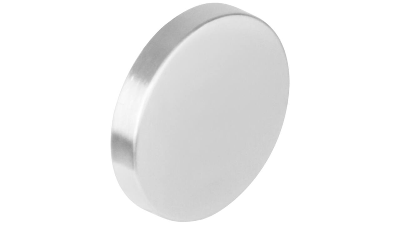 Afdekrozet verdekt ø53x8mm met nokken rvs