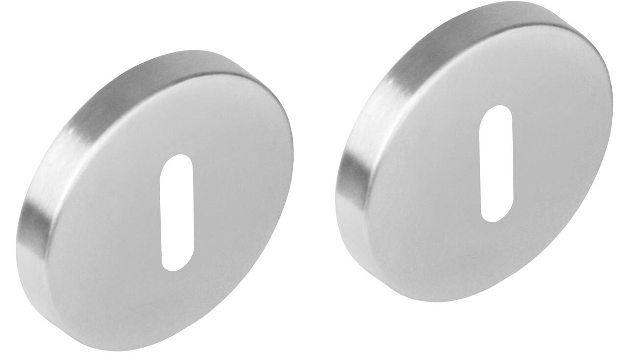 Sleutelrozetten verdekt ATP ø51x10mm met nokken rvs
