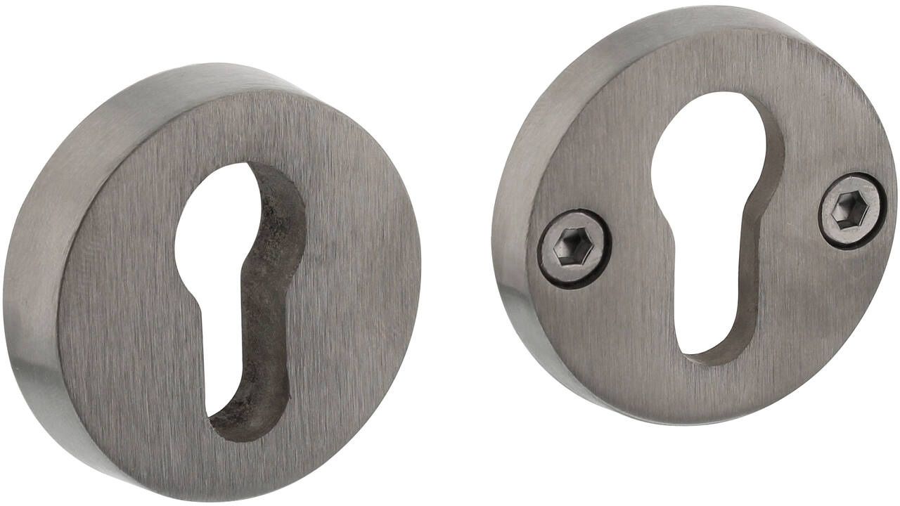 SKG3 veiligheidsrozetten rond ø52x12mm profielcilindergat rvs