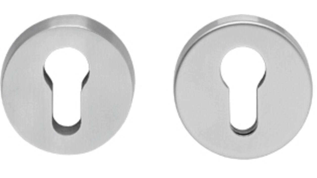 SKG3 veiligheidsrozetten rond verdekt ø52x12mm profielcilindergat rvs
