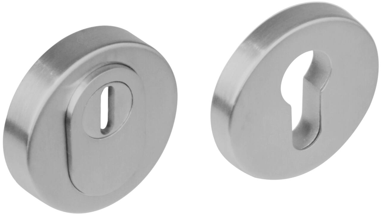 SKG3 veiligheidsrozetten rond verdekt basic ø54x12mm profielcilindergat met kerntrekbeveiliging rvs