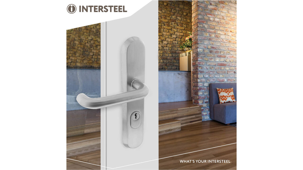 SKG3 veiligheidsbeslag ovaal 250x50mm kruk/kruk Rond met veerconstructie profielcilindergat 72mm met kerntrekbeveiliging rvs