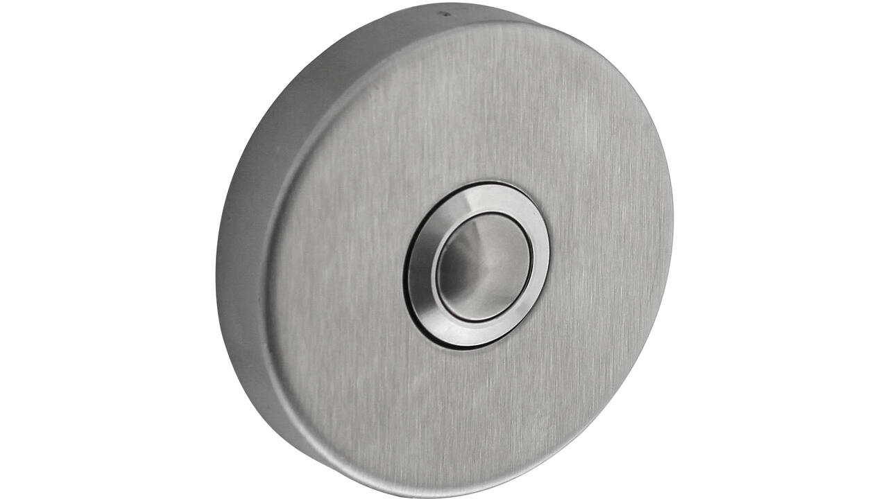 Deurbel rond ø53x10mm verdekt rvs
