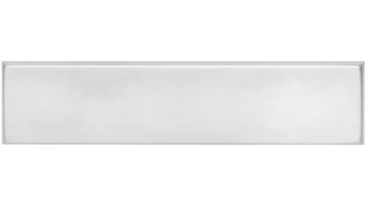 Tochtwering rechthoekig 340x80mm verdekt rvs