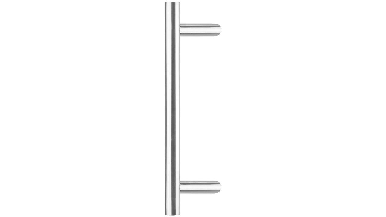 Deurgreep T-schuin 600x90x30mm hart op hart 400mm rvs