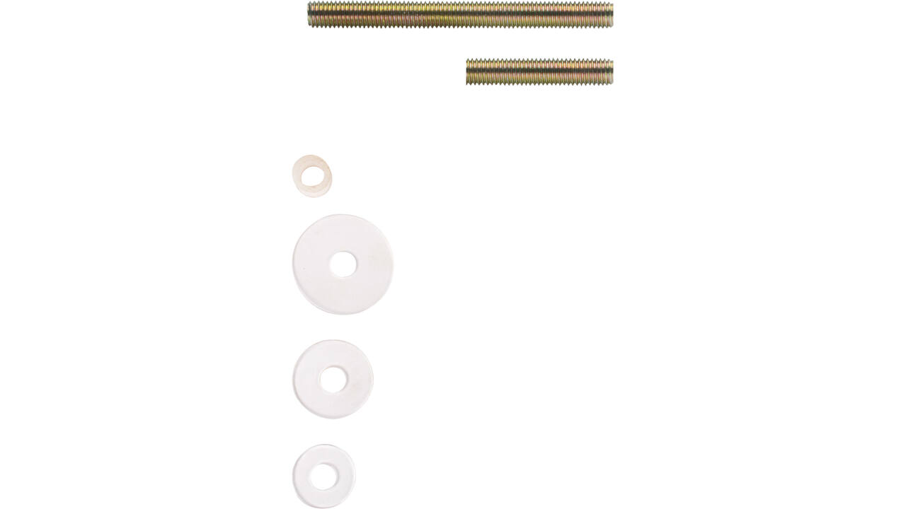 Bevestigingsset B tbv deurgrepen doorgaand paarsgewijze montage voor hout / glas / pvc / aluminium, deurdikte 10-65mm
