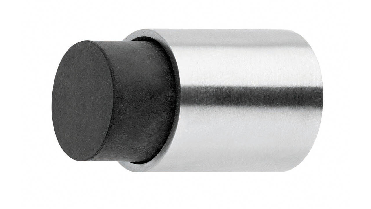 Deurstop ø22x33mm wandmontage rvs