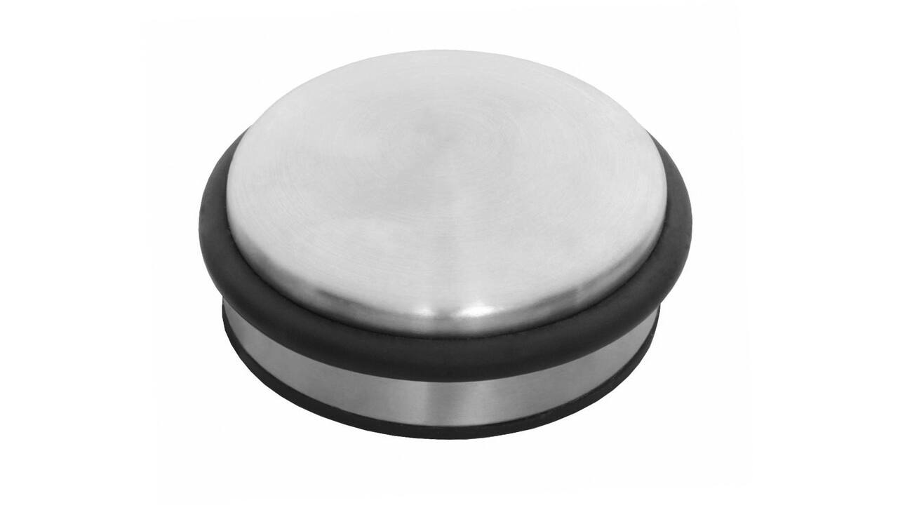 Deurstop Rondo ø100x50mm, aanslag hoogte 31mm rvs
