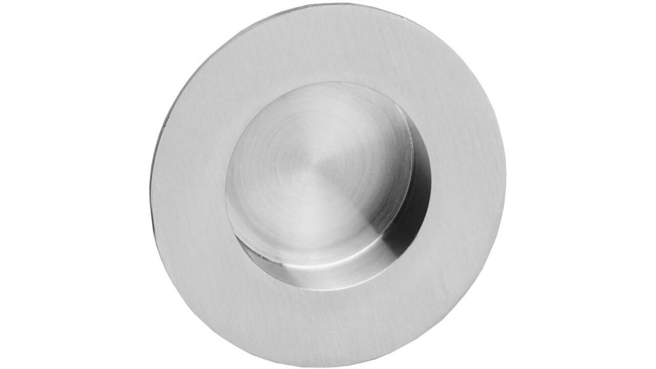Schuifdeurkom rond 34/55mm verdekt rvs