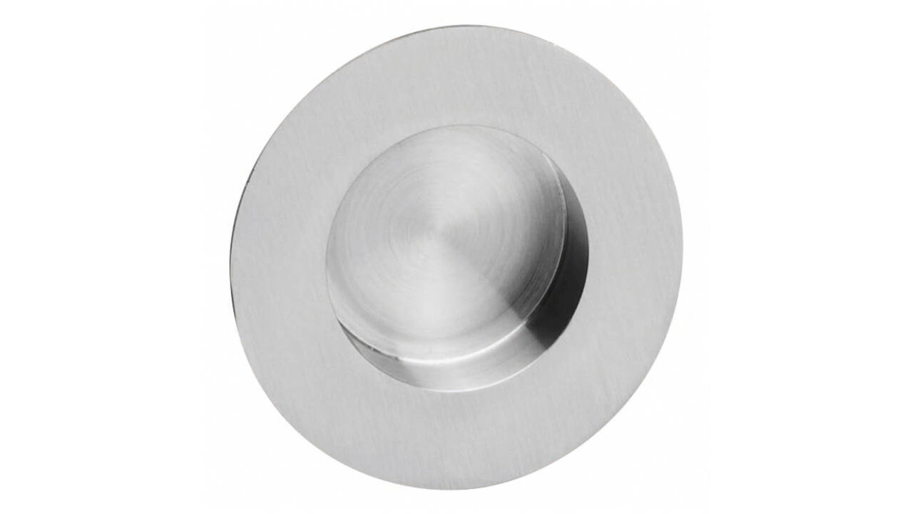 Schuifdeurkom rond 52/85mm verdekt rvs
