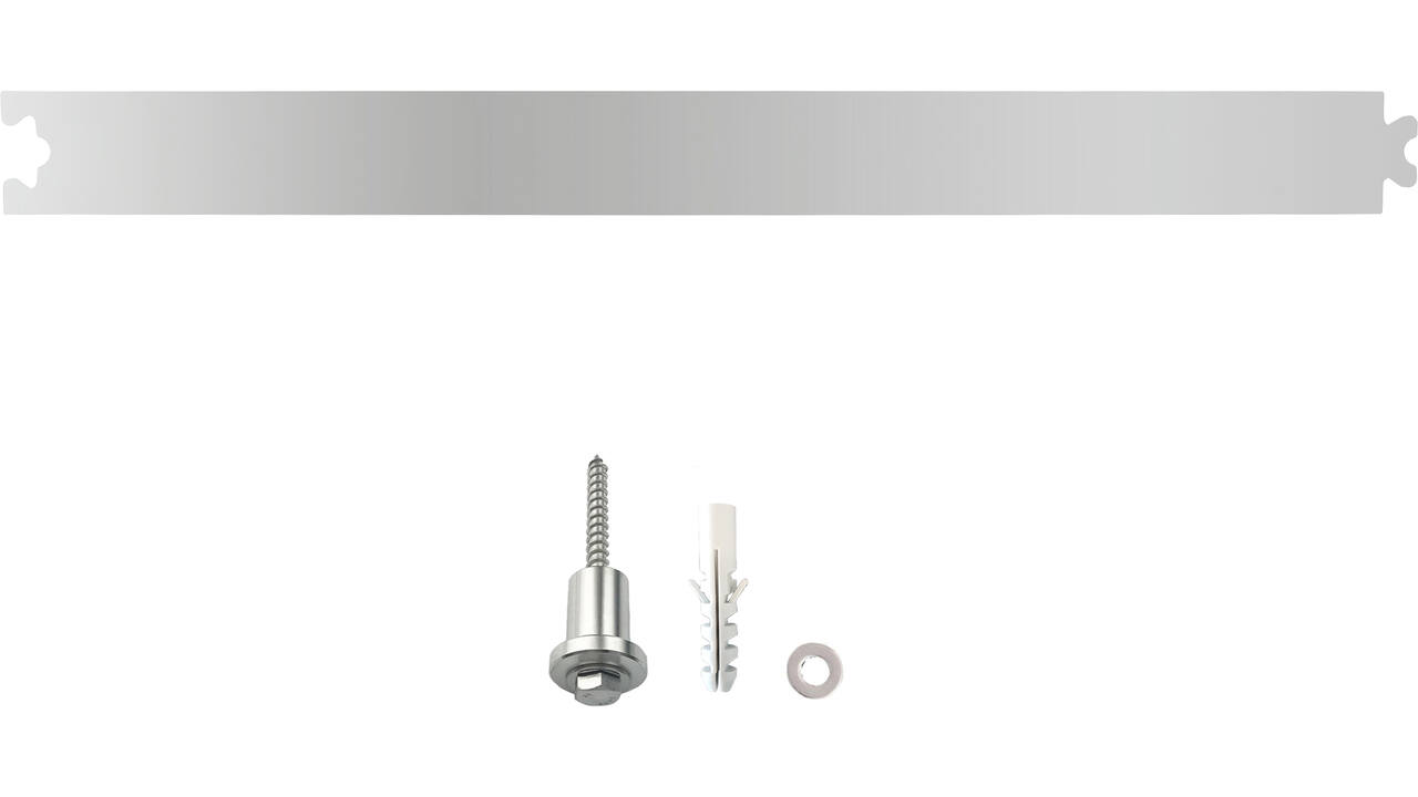 Tussenrail 45cm tbv schuifdeursysteem inclusief bevestigingsset rvs