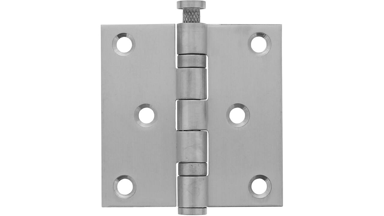 Kogellagerscharnier recht 3" (76x76x2,5mm) rvs