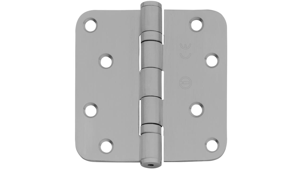 Kogellagerscharnier afgerond 3.5" (89x89x2,5mm) CE rvs