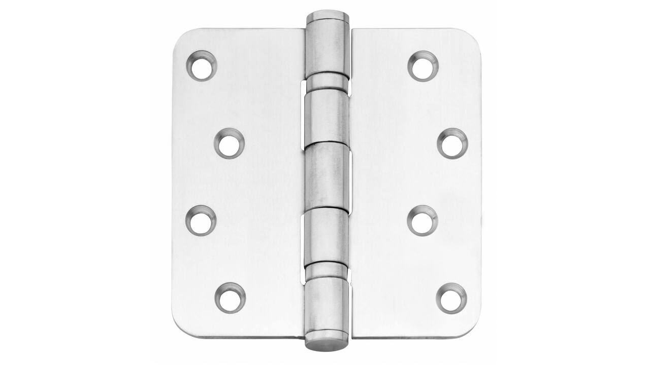 Kogellagerscharnier afgerond 4" (102x102x3mm) rvs