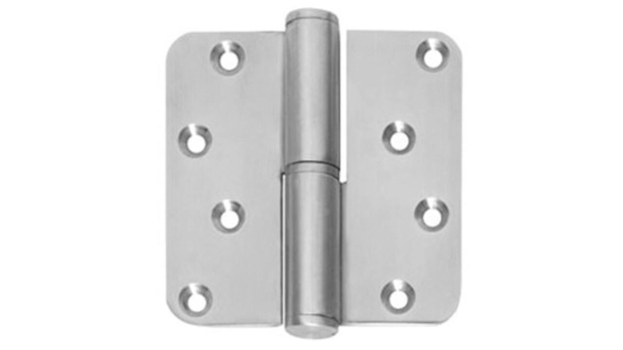Kogelstiftpaumelle DIN links afgerond 3,5" (89x89x3mm) CE rvs