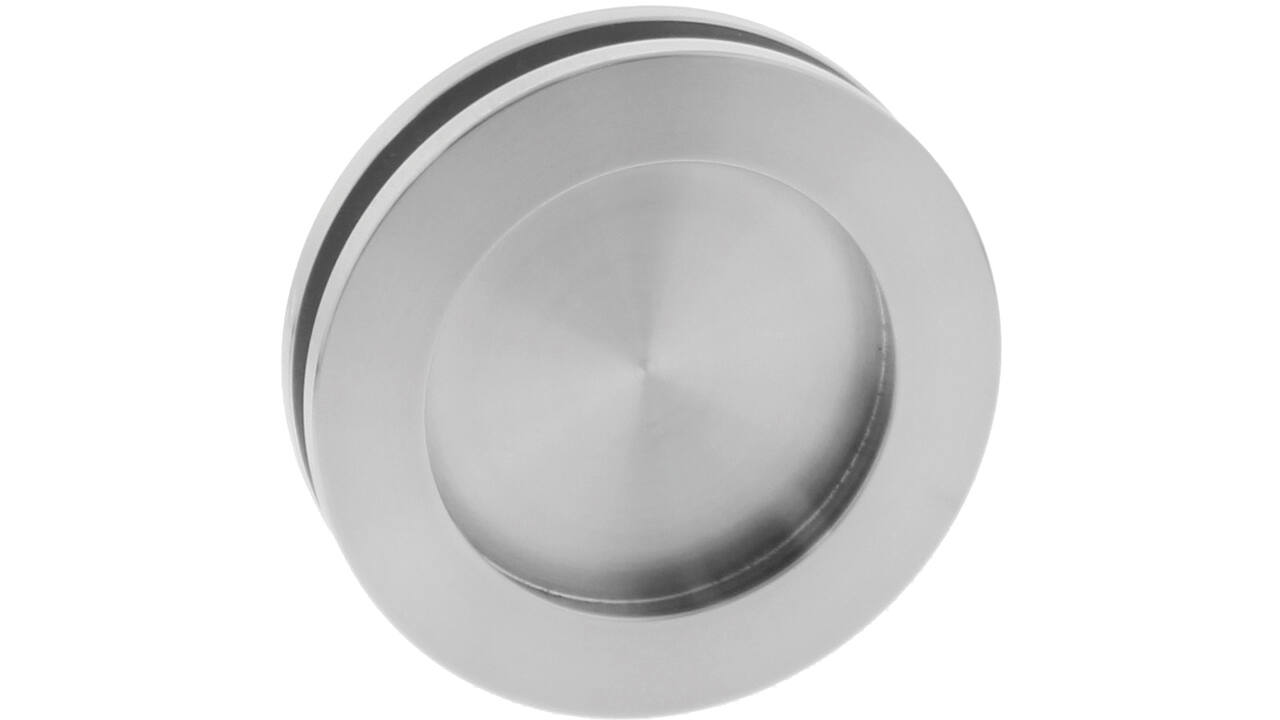 Schuifdeurkom tbv glasdeur ø55/ø79mm rvs