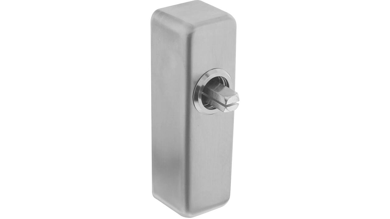 Slotconstructie rechthoekig voor raamkruk hals ø16mm stift 7x32mm rvs