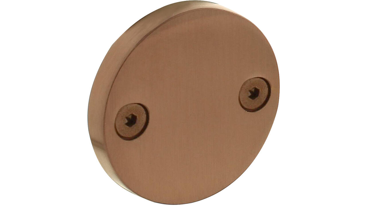 Afdekrozet ø55x8mm PVD koper mat