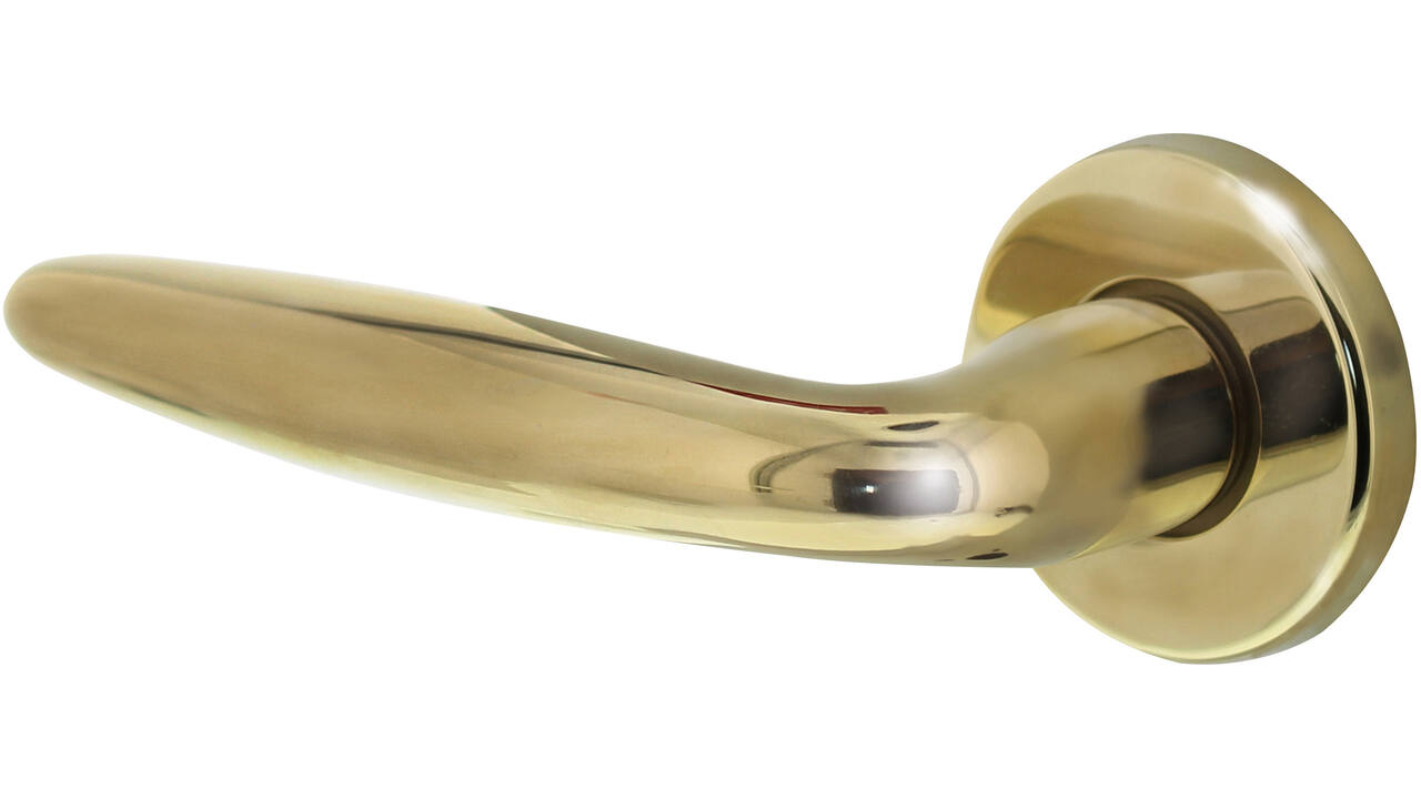 Gatdeel links Sigaar op rozet verdekt ø49x7mm PVD messingkleur