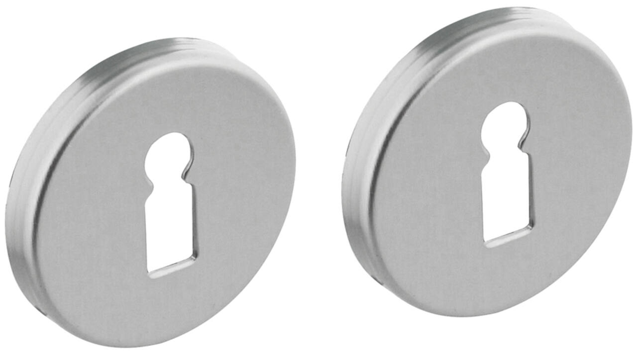 Sleutelrozetten verdekt ø50x7mm met nokken aluminium F1