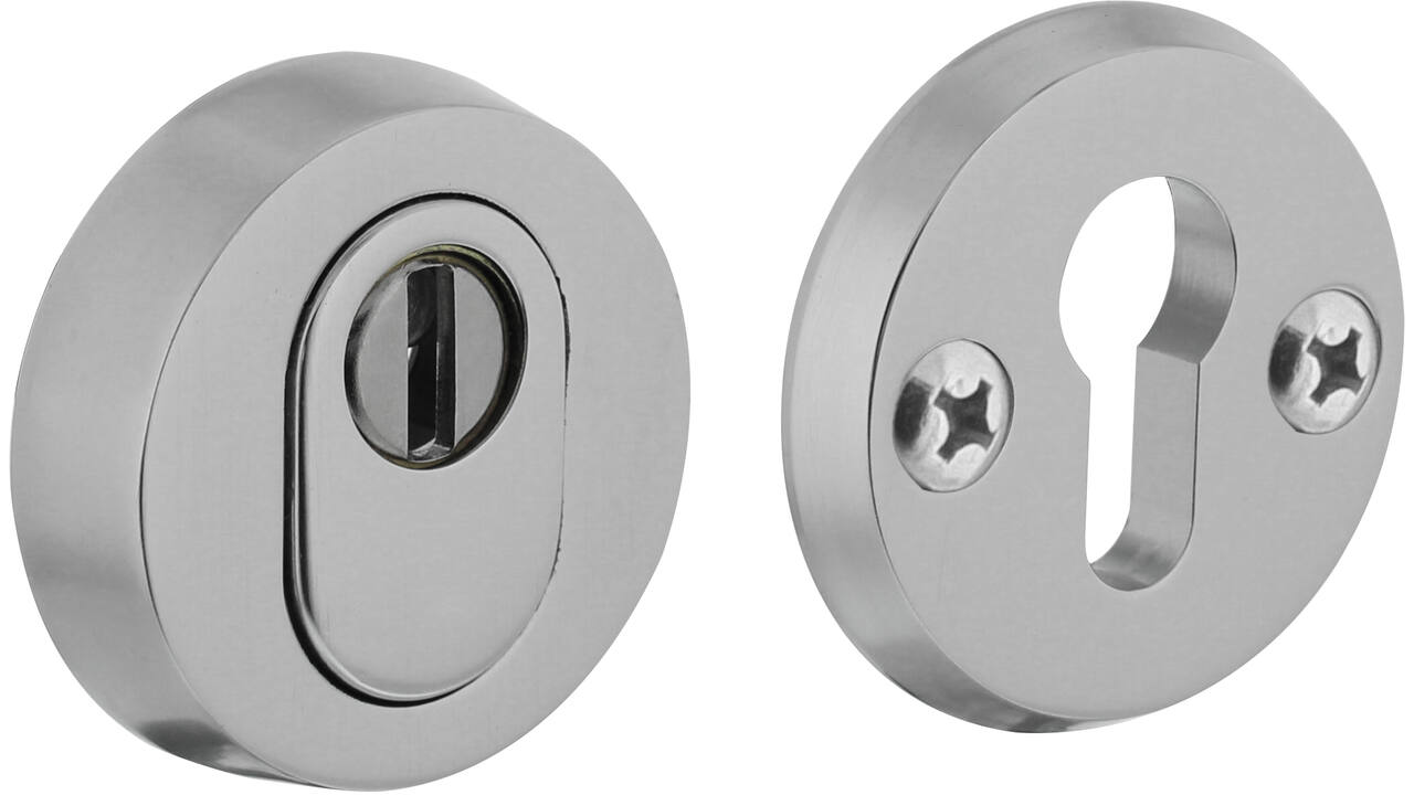 SKG3 veiligheidsrozetten rond ø60x15mm profielcilindergat met kerntrekbeveiliging aluminium F1