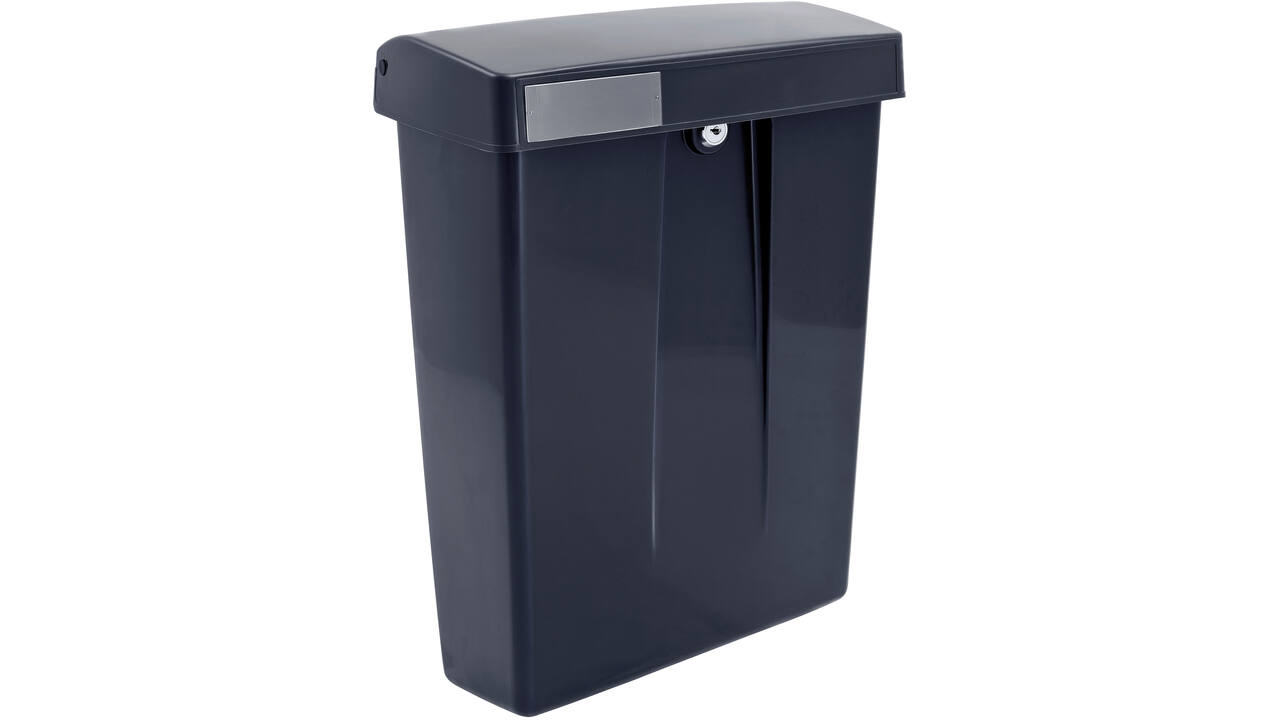 Postkast SUMMUS kunststof met slot (2 sleutels) zwart RAL 9005